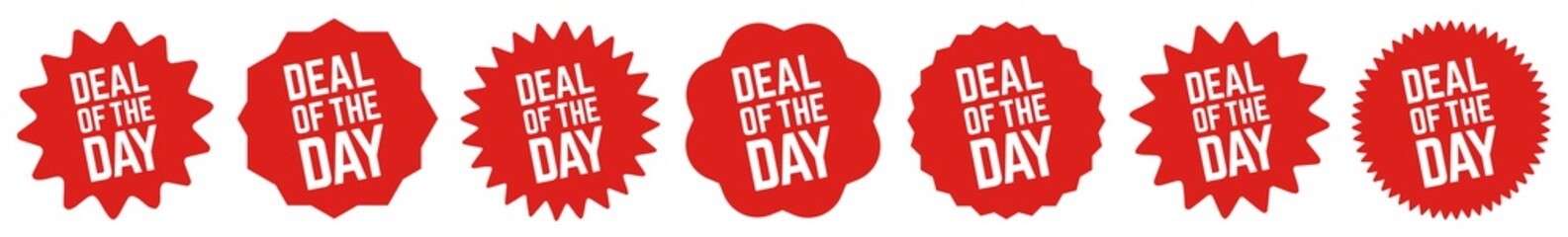 Deal Of The Day Tag Red | Icon | Sticker | Deal Label | Variations