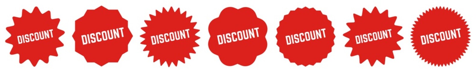 Discount Tag Red | Icon | Sticker | Deal Label | Variations