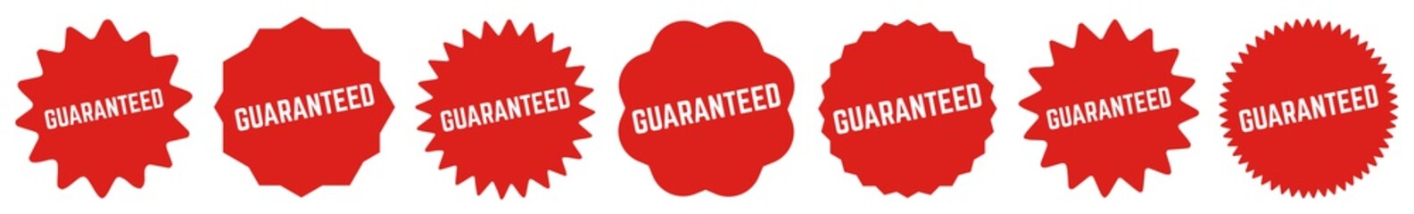 Guaranteed Tag Red | Icon | Sticker | Deal Label | Variations