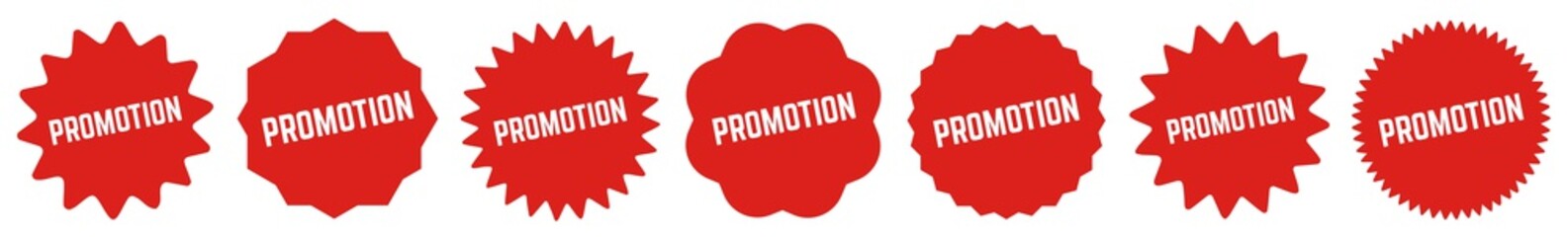Promotion Tag Red | Icon | Sticker | Deal Label | Variations
