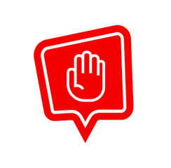 Obraz premium stop hand sign