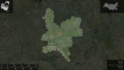 Kirov, Russia - composition. Satellite