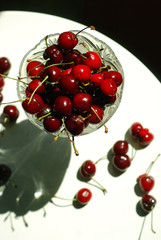 Cherry in a Crystal Vase