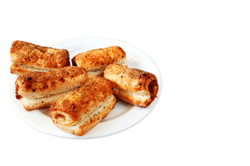 puff pastry biscuits with marmalade insulated