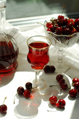 Fresh Cherry and Cherry Juice