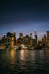 Manhattan Skyline Nachts