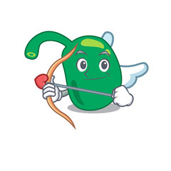 Pineal in sweet romantic cupid cartoon drawing with arrow