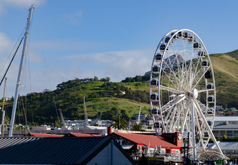 Ferris wheel on a sunny day