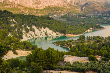 Gudalest Valley is a beautiful place in the mountains. Alicante province. Spain