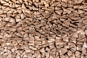 firewood stacked in a pile