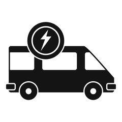 Electrical bus icon. Simple illustration of electrical bus vector icon for web design isolated on white background