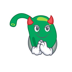 Pineal clothed as devil cartoon character design concept