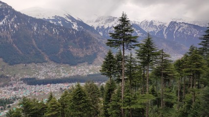view of the mountains Manali