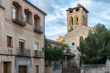 Church of San Justo y Pastor in the historic center of Segovia, built around the 12th century (Spain)