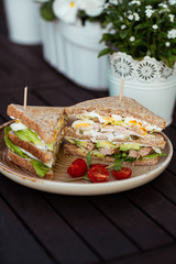 Club Sandwich mit 3 Schichten