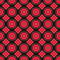 Abstract geometric seamless pattern illustration