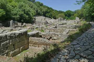 Ruins of ancient Greek and Roman city Butrint, Albania
