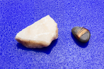 Small stones on background