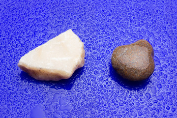 Small stones on background