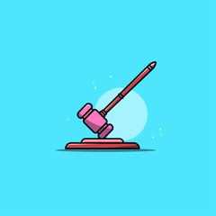 The judge vector illustration