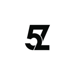 5z letter original monogram logo design