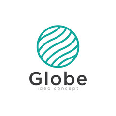 Creative Globe, Planet Concept Logo Design Template