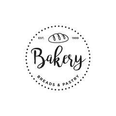 Creative Bakery Concept Logo Design Template, Badges
