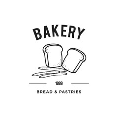 Creative Bakery Concept Logo Design Template, Badges