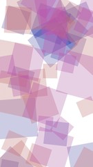 Multicolored translucent hexagons on white background. Vertical image orientation. 3D illustration