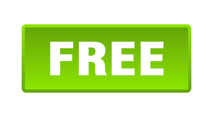 free button. free square green push button