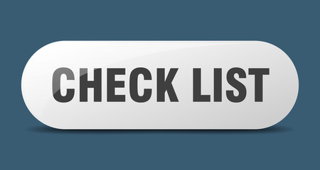 check list button. check list sign. key. push button.
