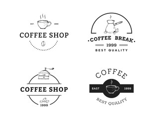 Set of Coffee Logo, Badges, Emblem