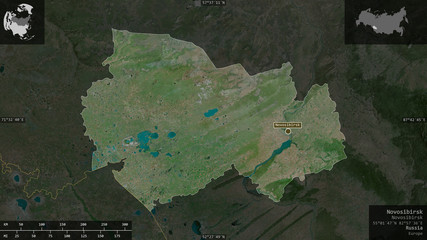 Novosibirsk, Russia - composition. Satellite