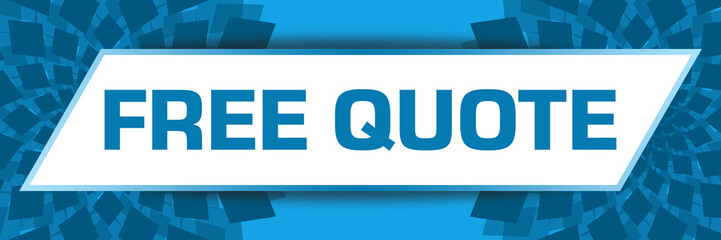 Free Quote Blue Circular Element Left Right 