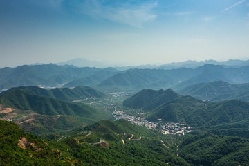 Pleasant color and light in the mountains of China