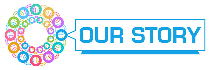 Our Story Colorful Rings Circular Triangle Box 