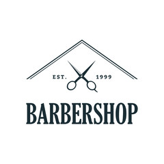 Barber shop Logo Design Template, Badges and Emblem