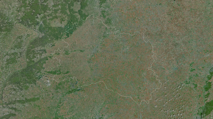 Orel, Russia - outlined. Satellite