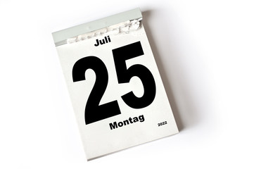 25. Juli 2022
