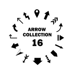 モノクロ矢印セット