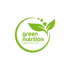 Leaf logo vector design template