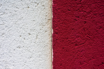 Fototapeta premium Red and white wall background