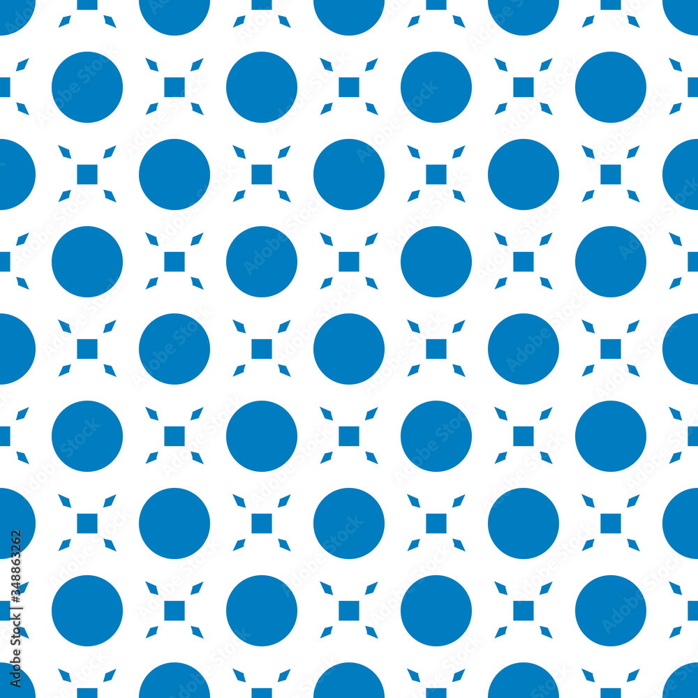 Poster vector seamless pattern. modern stylish texture. repeating geometric tiles with rhombus and dots. st