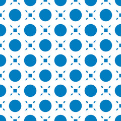 Vector seamless pattern. Modern stylish texture. Repeating geometric tiles with rhombus and dots. Stock vector illustration