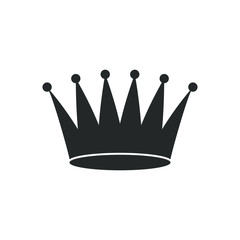 Crown graphic icon. Corona sign isolated on white background. Royal symbol. Vector illustration