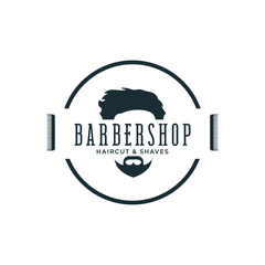 Barbershop Concept Logo Design Template