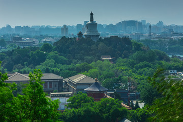Central part of Beijing with ancient buildings
