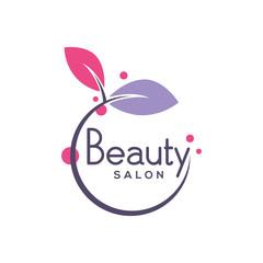 Beauty women concept logo design template