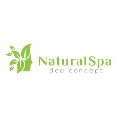 Spa Beauty Concept Logo Design Template