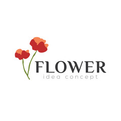 Flower Concept Logo Design Template